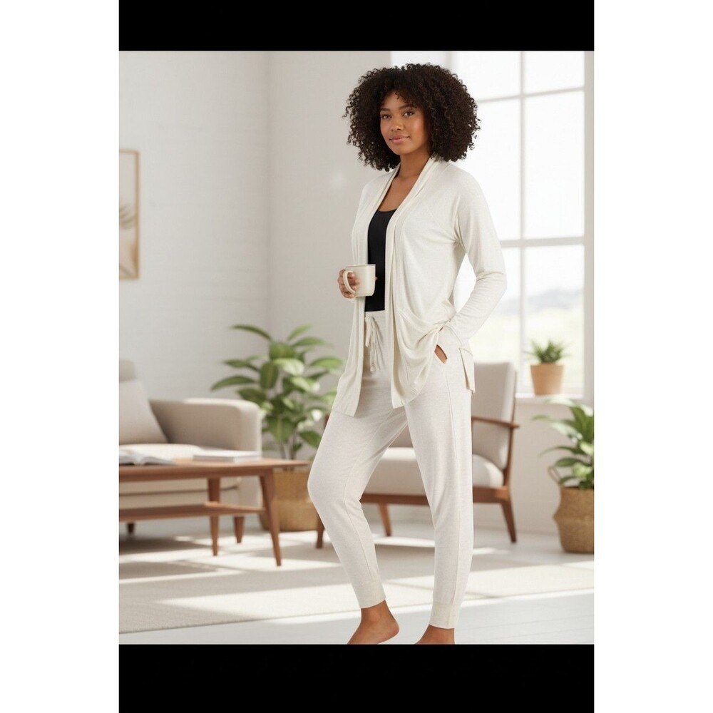 Alfani 2pcs set. Ultra soft lounge Pajama open cardigan And jogger Pant set.